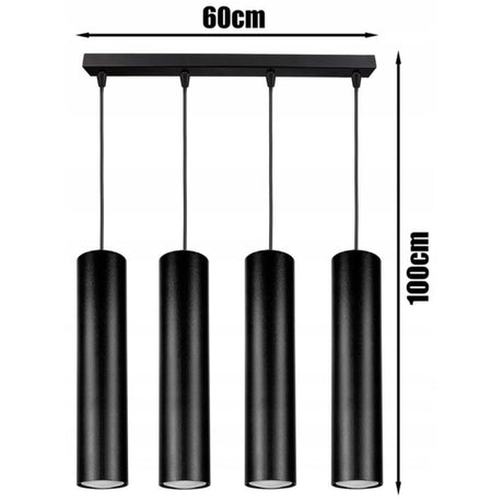 Hanglamp zwart industrieel boven eettafel Ironglow