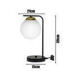 Gouden industriële tafellamp voor woonkamer of nachtkastje