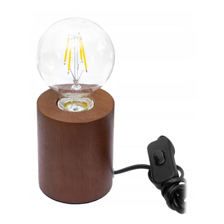 bruine tafellamp voor slaapkamer met industrieel ontwerp