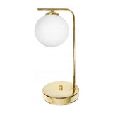 gouden industriële tafellamp met metalen kap tafellamp industrieel