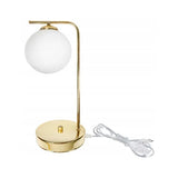 gouden industriële tafellamp met metalen kap tafellamp industrieel