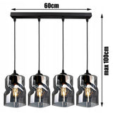 Hanglamp glas industrieel modern eettafel Twistlux