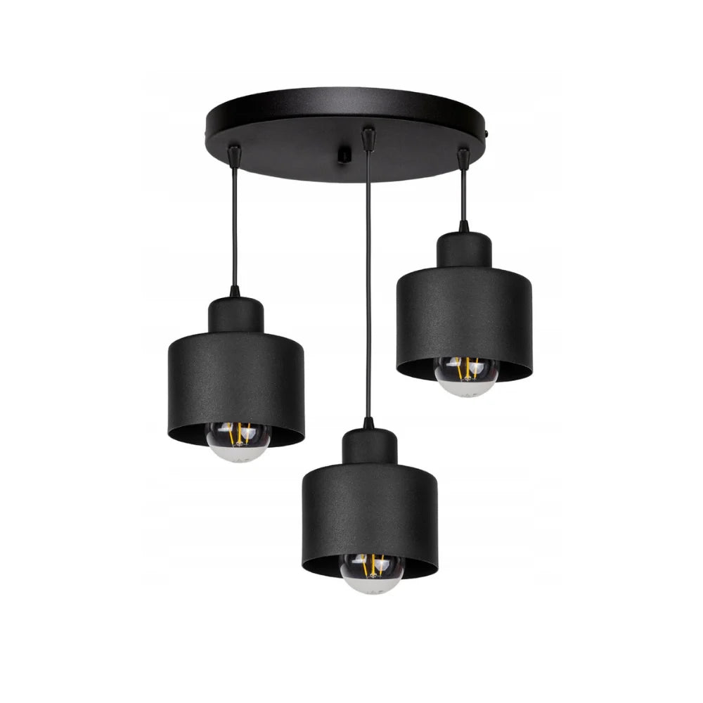 Zwarte draad hanglamp voor eettafel of woonkamer