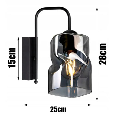 wandlamp industrieel twistlux booglamp zwart woonkamer