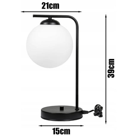 tafellamp industrieel zwart LoftLuster metalen nachtlamp