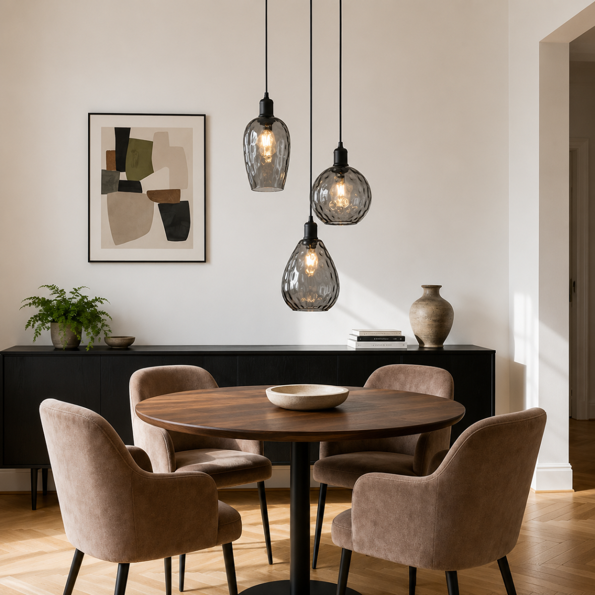 Design Hanglamp Almira – Smoke Glas