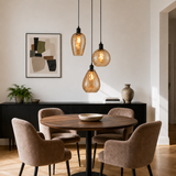 Design Hanglamp Almira – Amber Glas