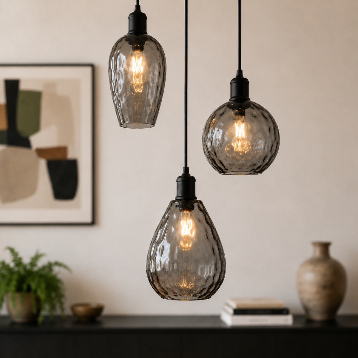 Design Hanglamp Almira – Smoke Glas