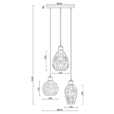 Design Hanglamp Almira – Smoke Glas