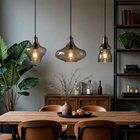 Loftlampe - 3 lys - Aflang - Spisestue - Aurello smoke