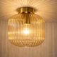 Rund loftlampe - smoke