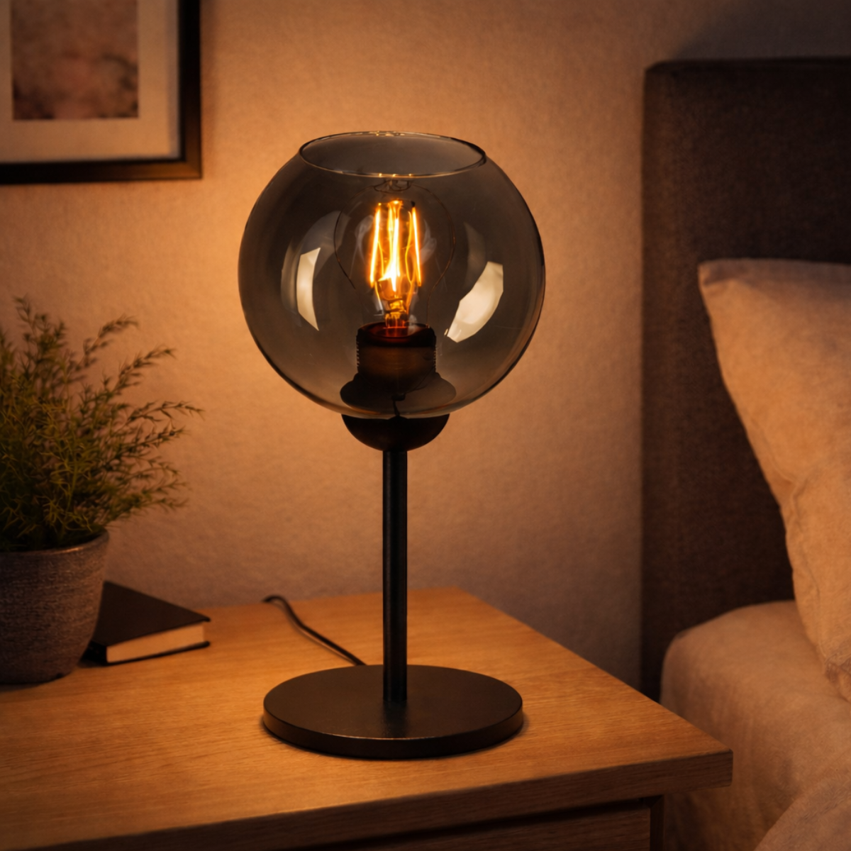 Industriel bordlampe 'Smoke'