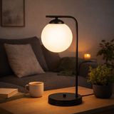 Industriel sort bordlampe 'LoftLuster'