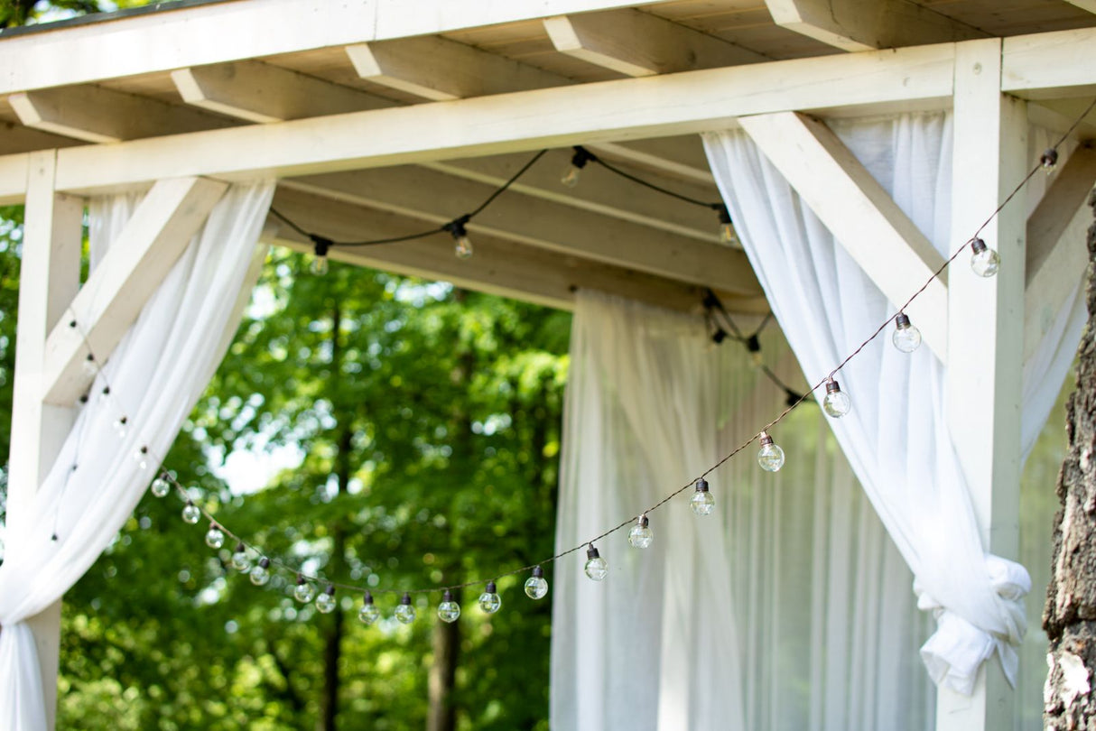 Havegirlande – 30x LED-kugler – 10,6m – Varm hvid 3000K – Vejrbestandig og dekorativ