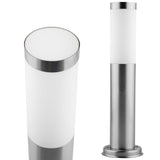 Stående udendørslampe – E27-fatning – rustfrit stål – 45 cm