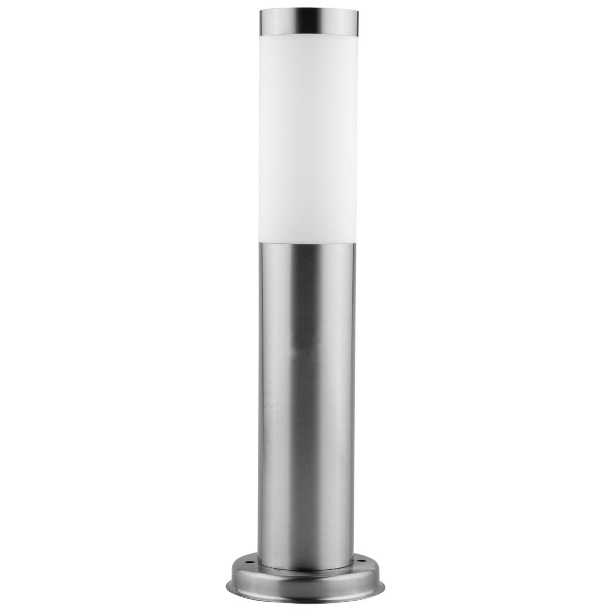 Stående udendørslampe – E27-fatning – rustfrit stål – 45 cm