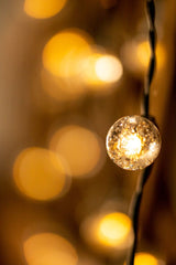 Havegirlande – 100x LED-kugler – 21,8m – Varm hvid 3000K – Dekorativ og vejrbestandig