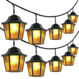 10x LED-lanterner – 3,8m – Varm hvid 3000K – Dekorative og vejrbestandige