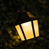 10x LED-lanterner – 3,8m – Varm hvid 3000K – Dekorative og vejrbestandige