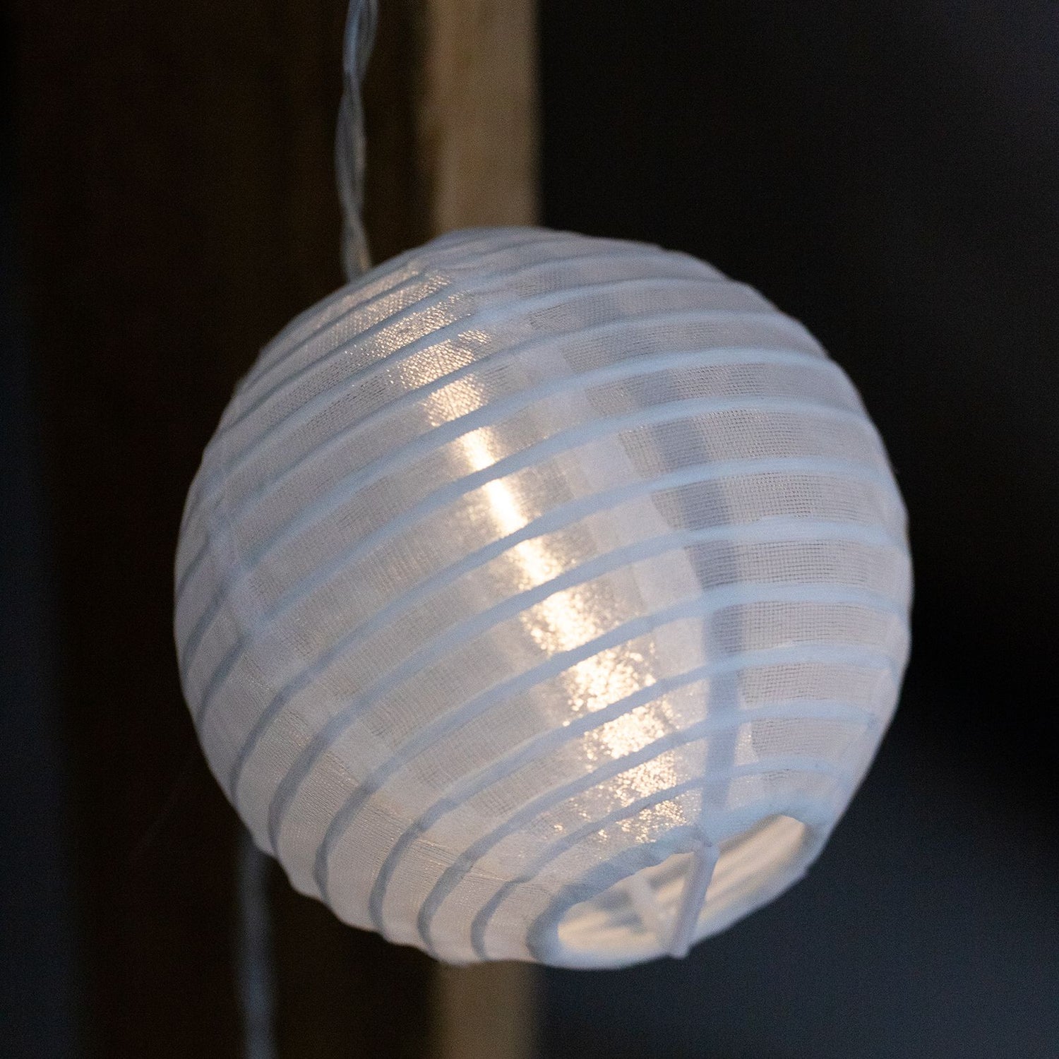 Solcelledrevet havelyskæde – 20 LED-lanterner – 7,59 m – varm hvid 3000K