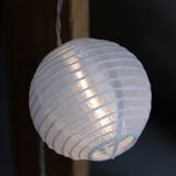 Solcelledrevet havelyskæde – 20 LED-lanterner – 7,59 m – varm hvid 3000K