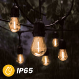 Solcelledrevet havelyskæde - 30x LED - 20m - Varm hvid 2700K - IP65 - Med fjernbetjening