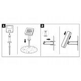 Solcelledrevet haveguirlande – 50x LED-pærer – 16,7m – Varm hvid 3000K