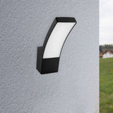 LED udendørs væglampe 10W – Sort, 4000K, IP44