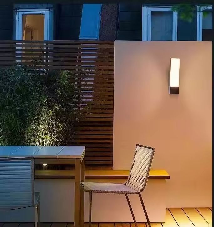 LED udendørs væglampe 10W – Sort, 4000K, IP44