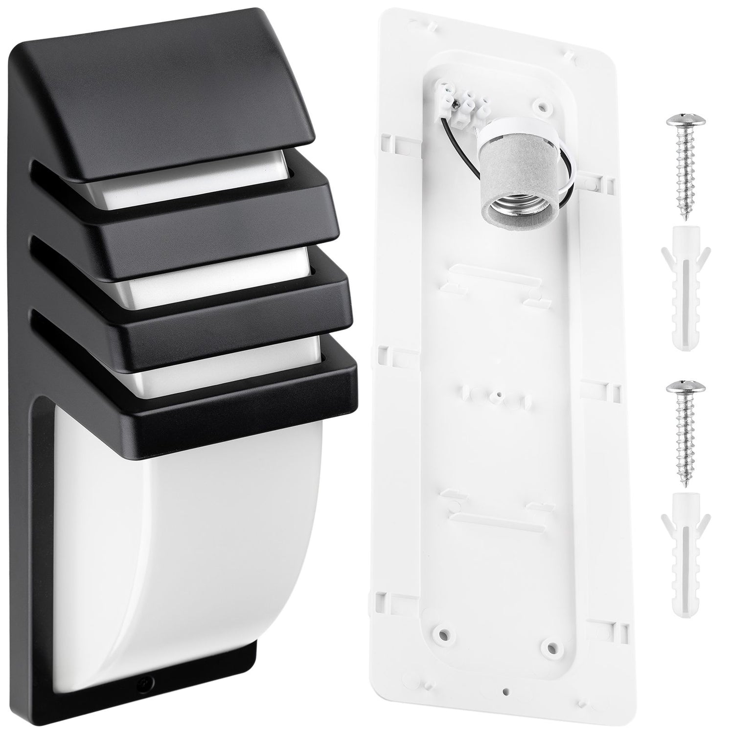 LED havevæglampe 35 cm – facadebelysning med E27-fatning