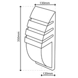 LED havevæglampe 35 cm – facadebelysning med E27-fatning