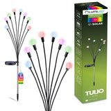 Solcellehavelampe TULIO – LED – Dekorativ spydlampe – Mælkebøttedesign