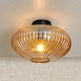 Design Loftlampe Rund Ravfarvet Glas - Amelie