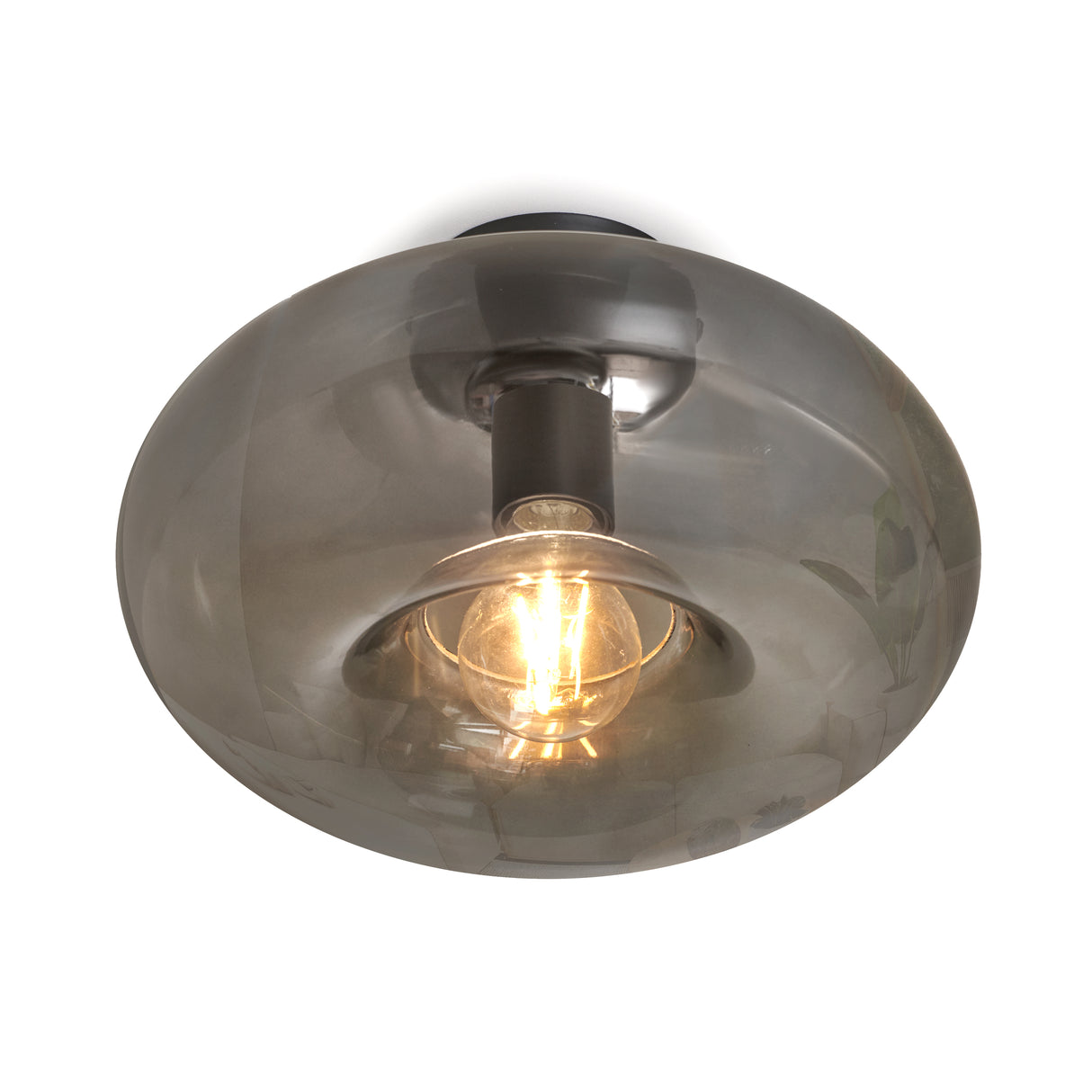 Design loftslampe Art Deco Sort røg -